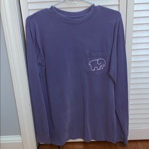 Purple ivory ella shirt with light purple letters